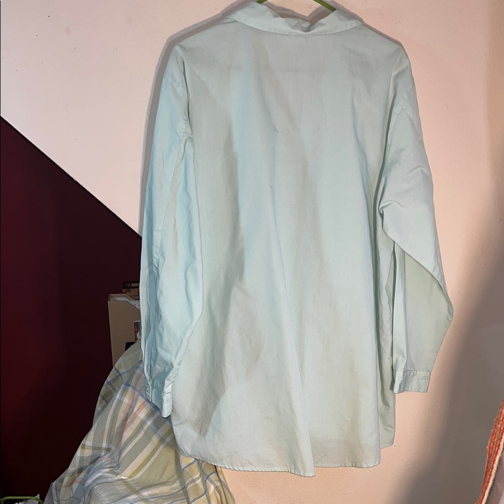 TravelSmith‎ Aqua Women's Button Down Shirt XL - Picture 3 of 8